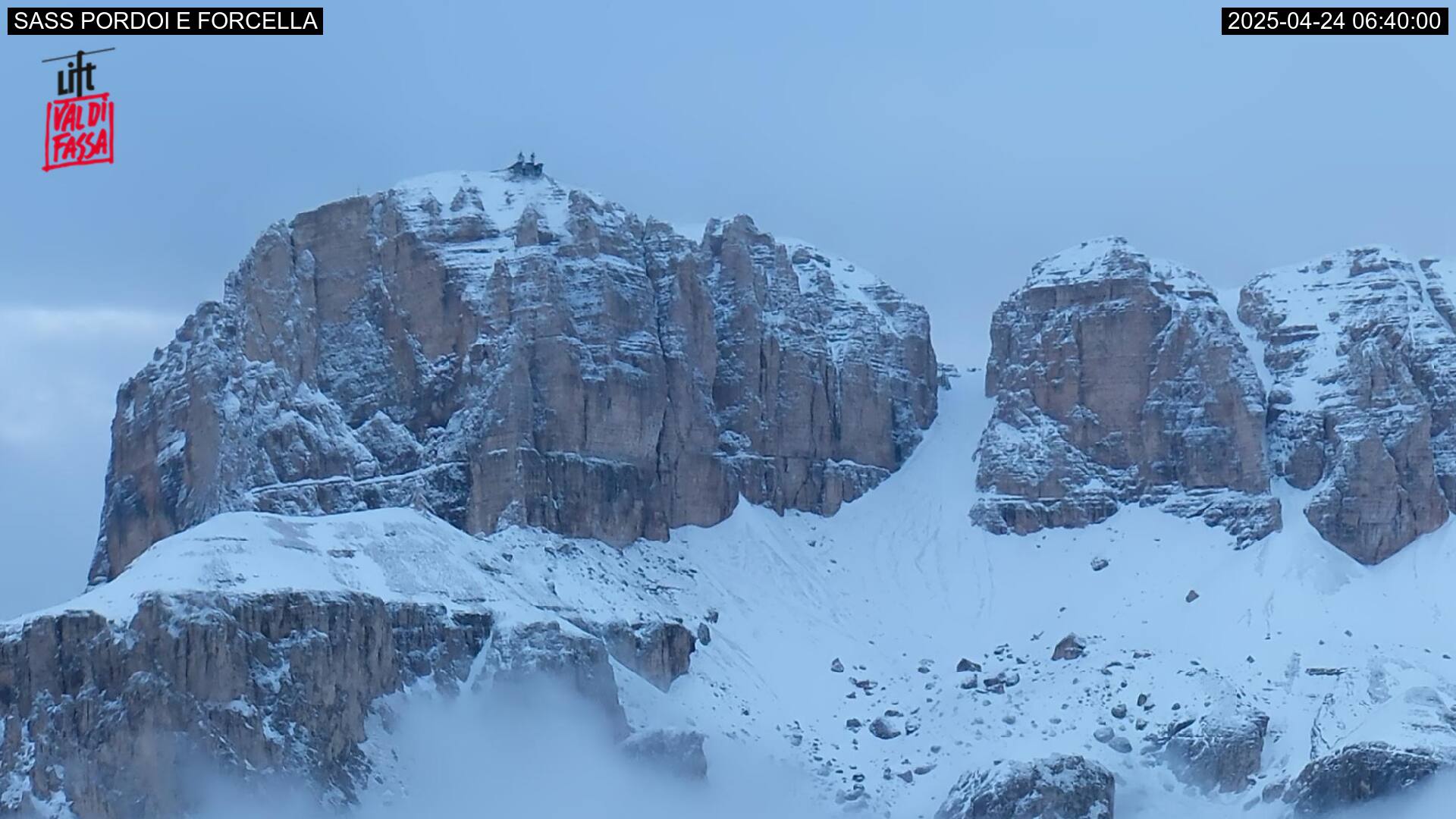 Webcam Sass e Forcella Pordoi - Val di Fassa