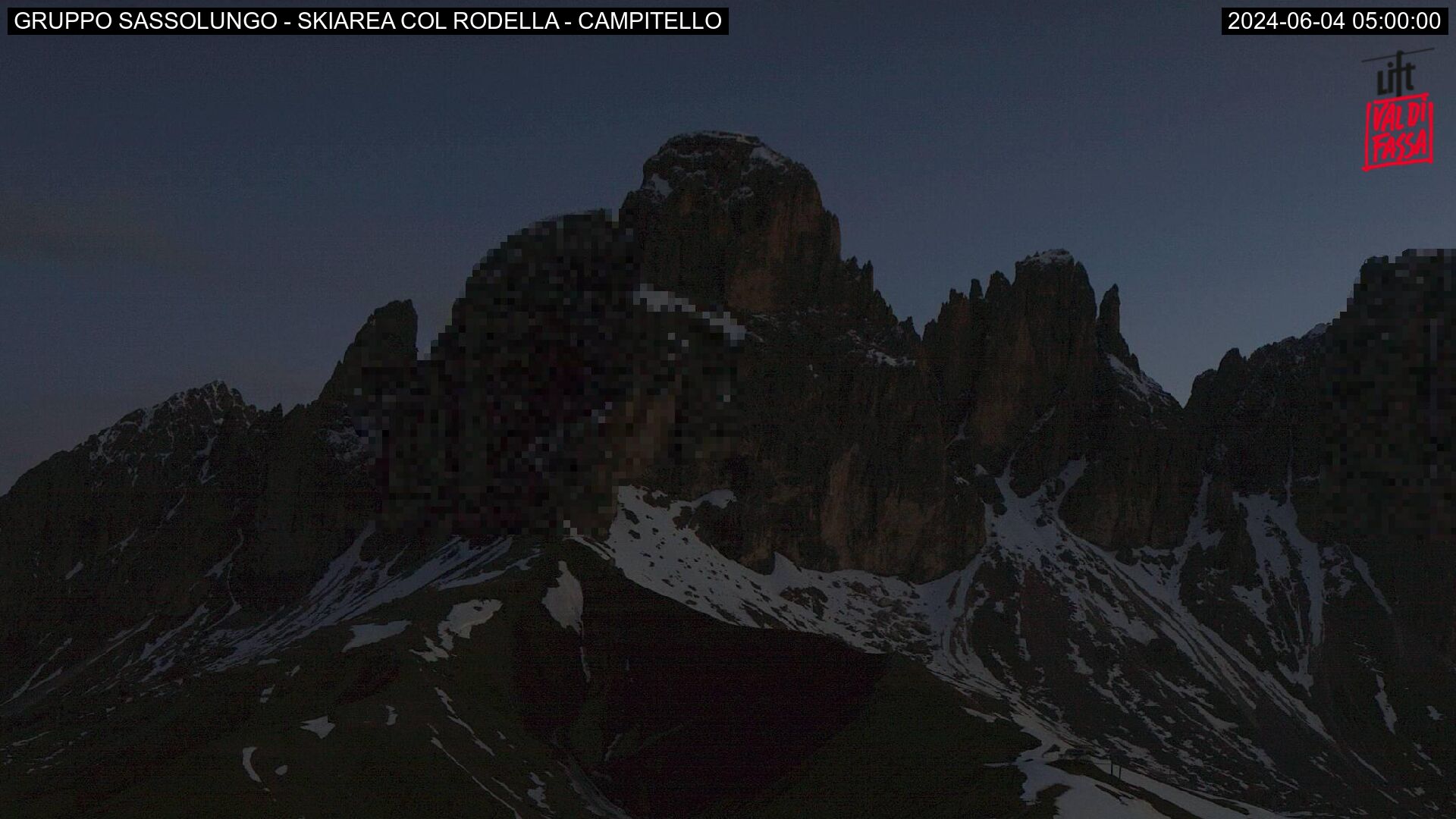 Webcam Campitello di Fassa - Col Rodella - Sassolungo group