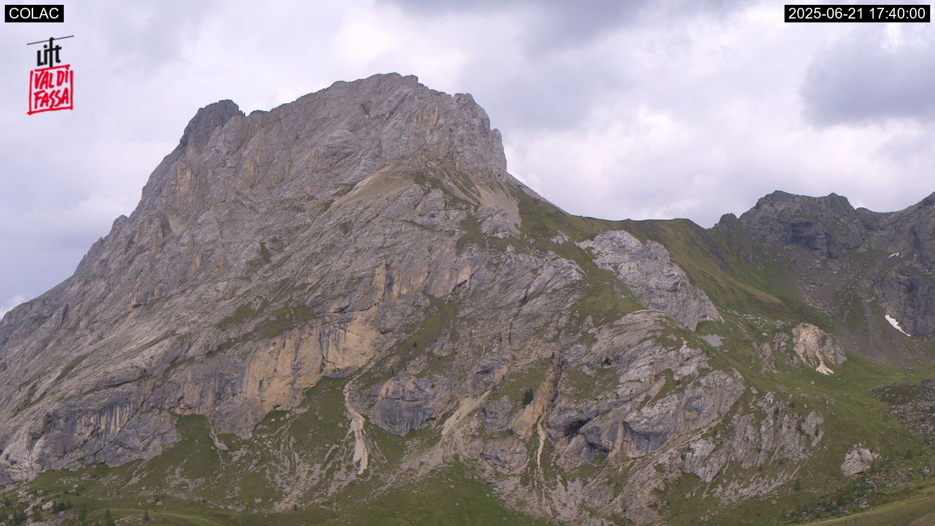 immagine della webcam nei dintorni di Corno del Renon: webcam Alba di Canazei