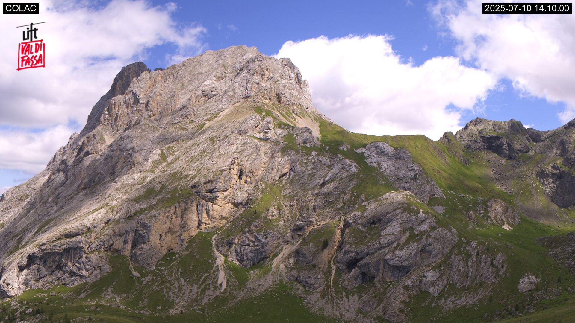immagine della webcam nei dintorni di Alpe di Siusi: webcam Alba di Canazei