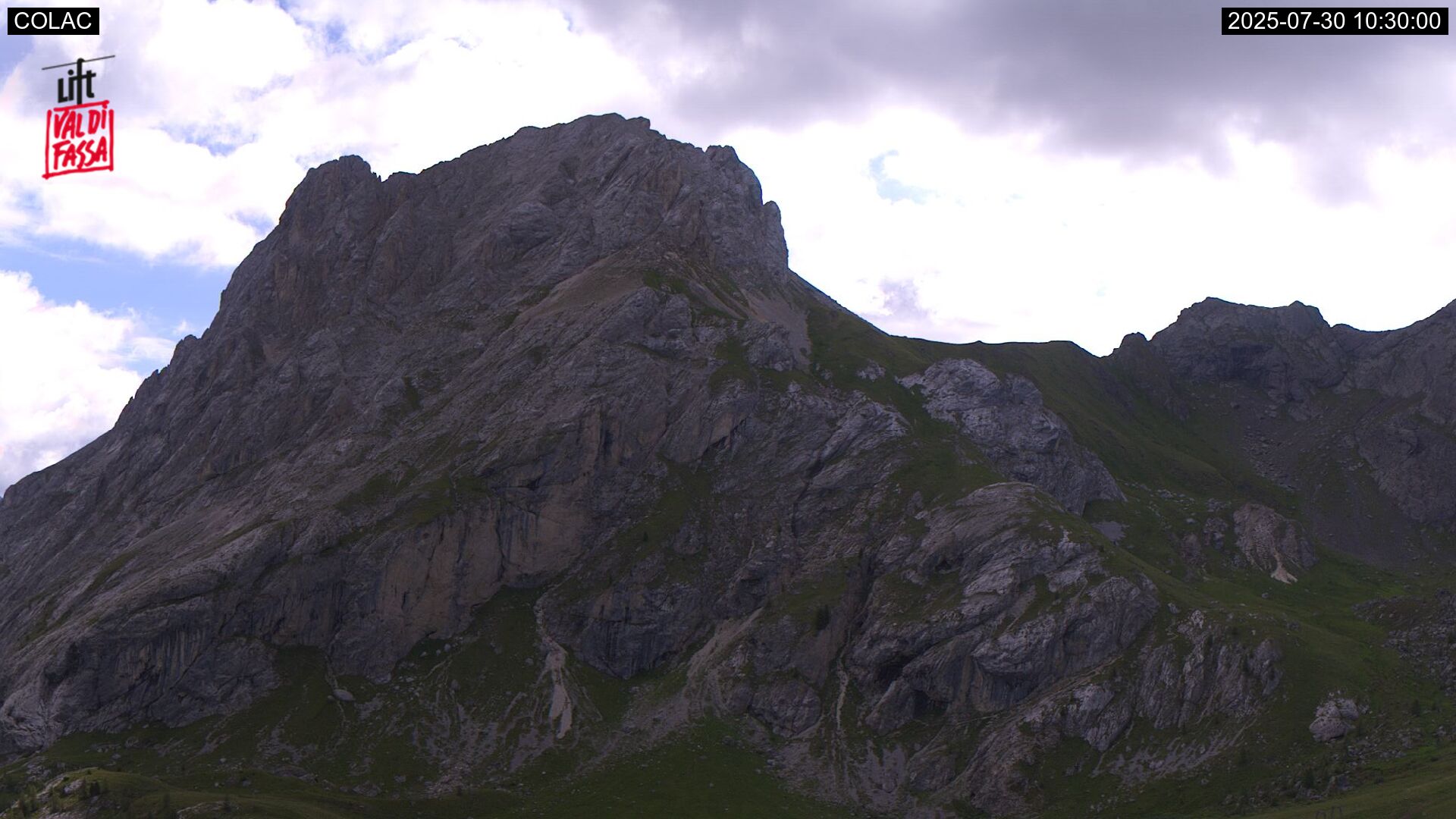 immagine della webcam nei dintorni di Ski Area Alpe Lusia: webcam Cima Portavescovo