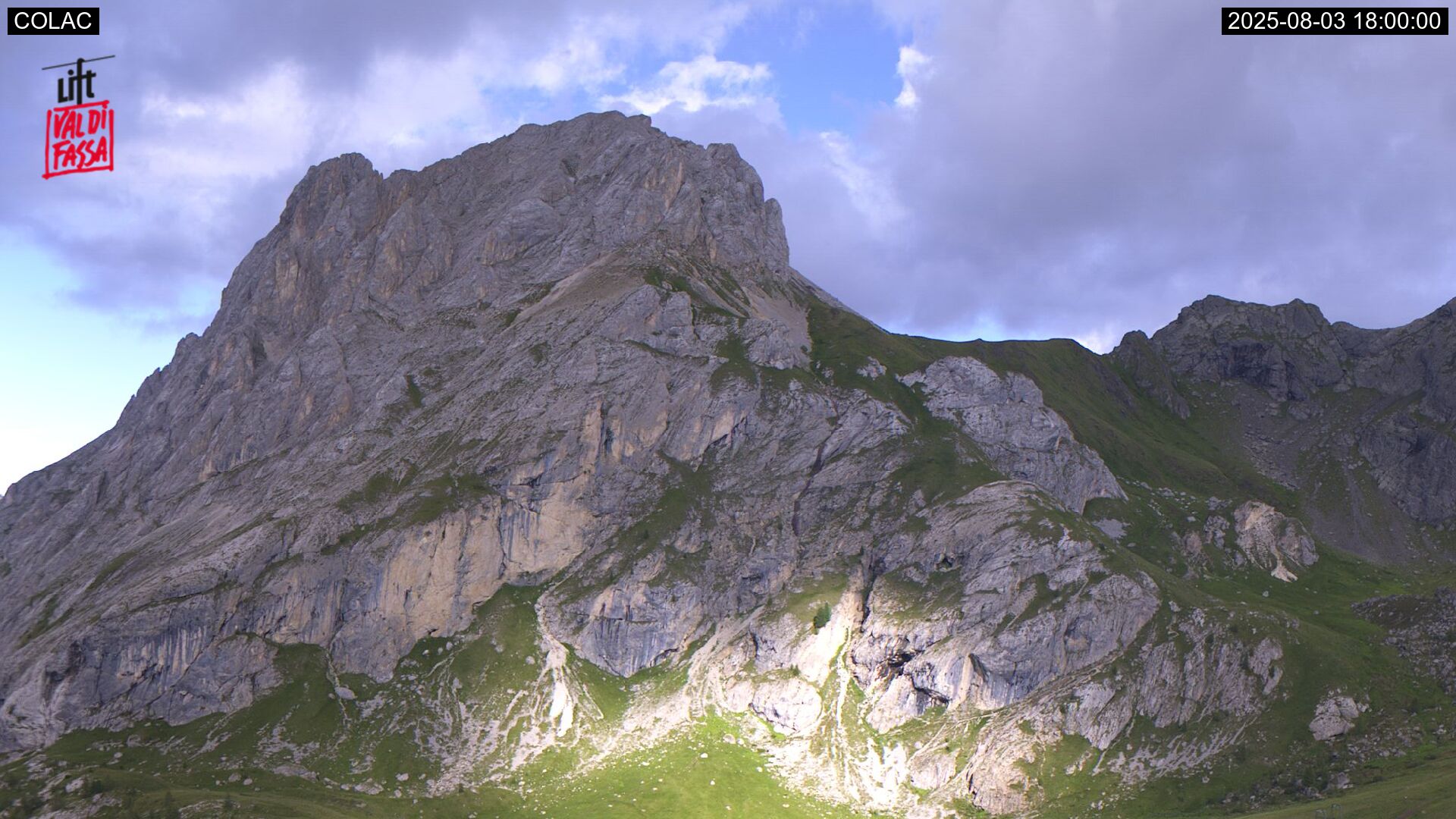 immagine della webcam nei dintorni di Cima Pisciadu': webcam Ciampac Alba