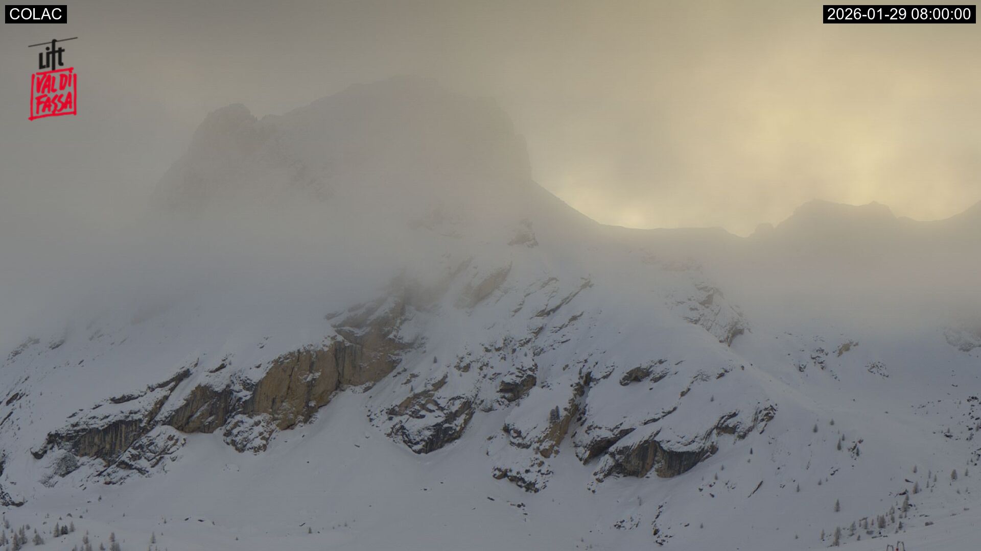 immagine della webcam nei dintorni di Corno del Renon: webcam Alba di Canazei