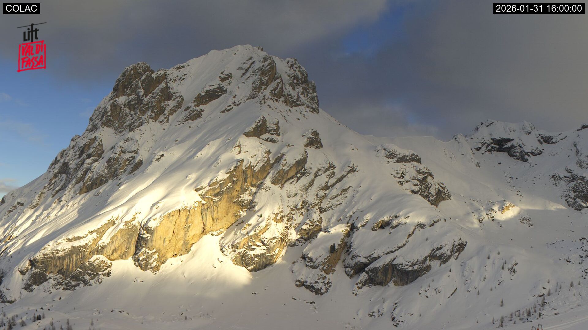 immagine della webcam nei dintorni di Cima Pisciadu': webcam Ciampac Alba