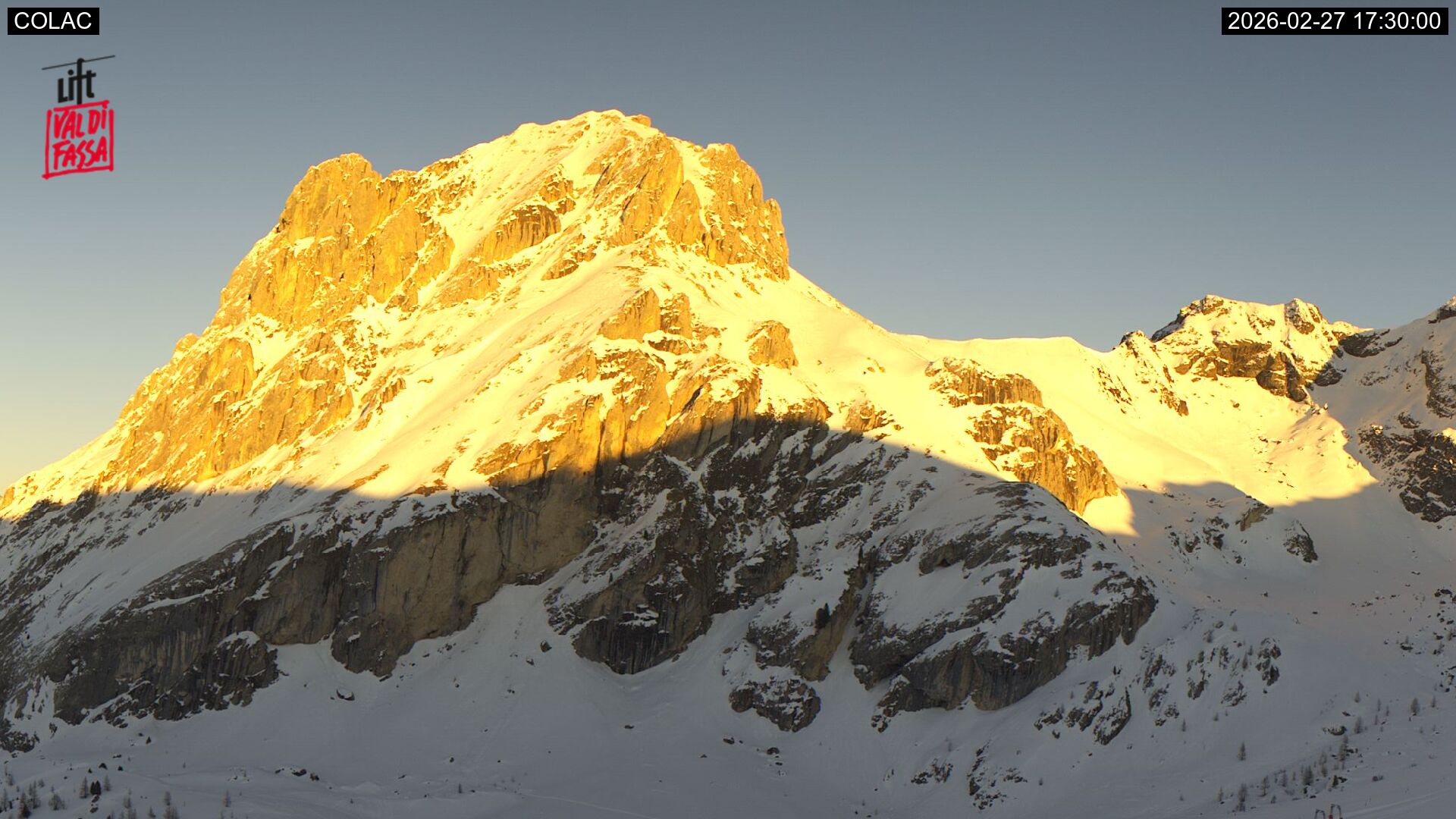 immagine della webcam nei dintorni di Corvara in Badia: webcam Ciampac Alba