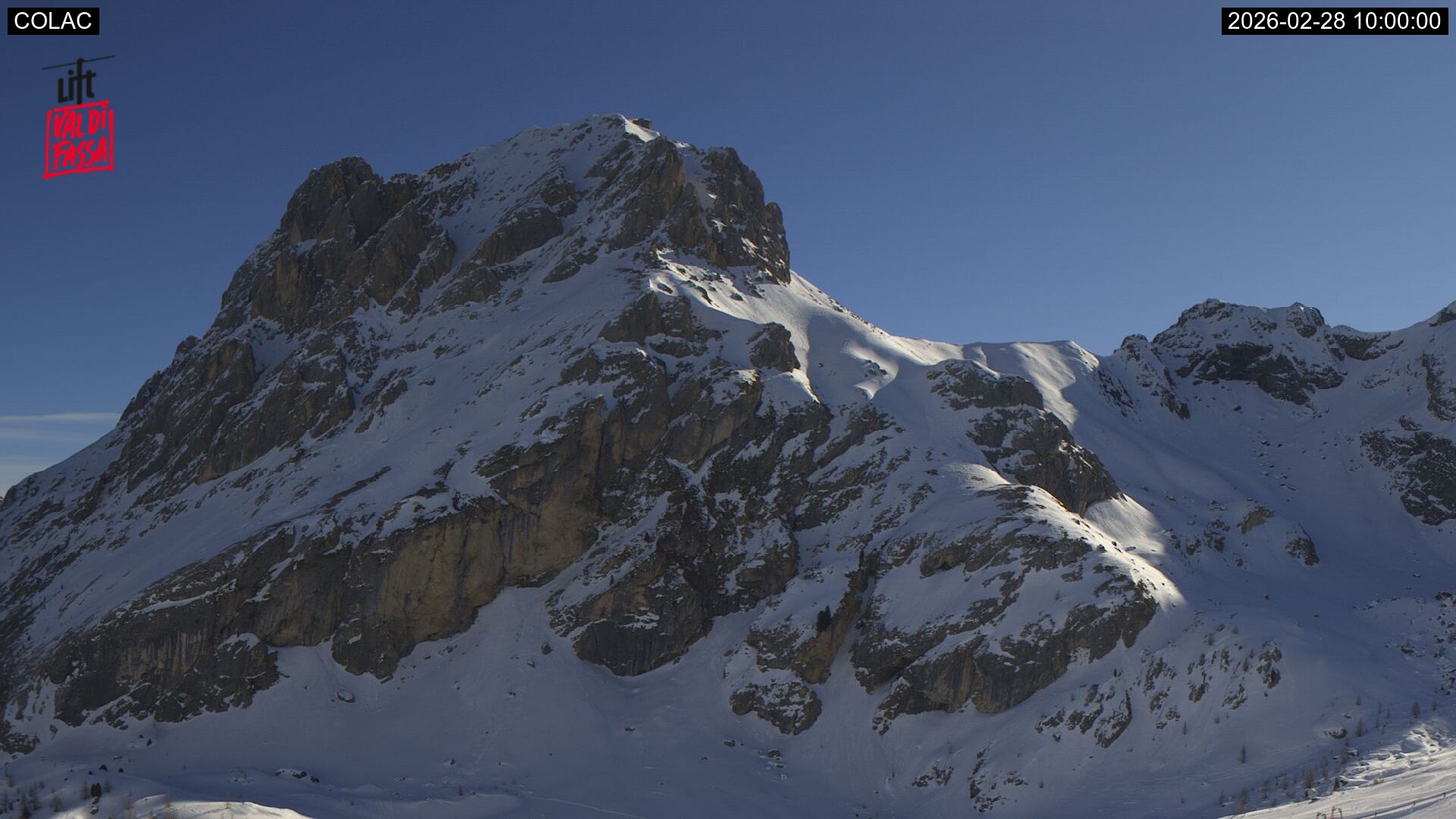 immagine della webcam nei dintorni di Corvara in Badia: webcam Ciampac Alba