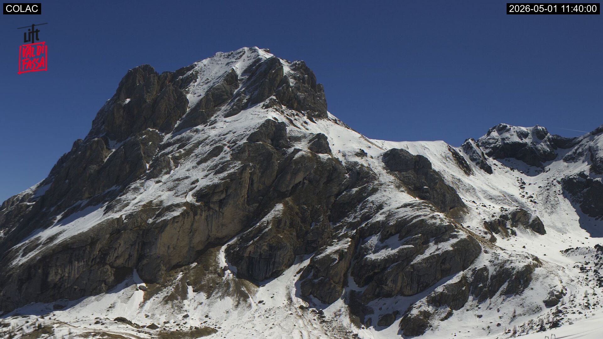 immagine della webcam nei dintorni di Ciampac Alba: webcam Canazei