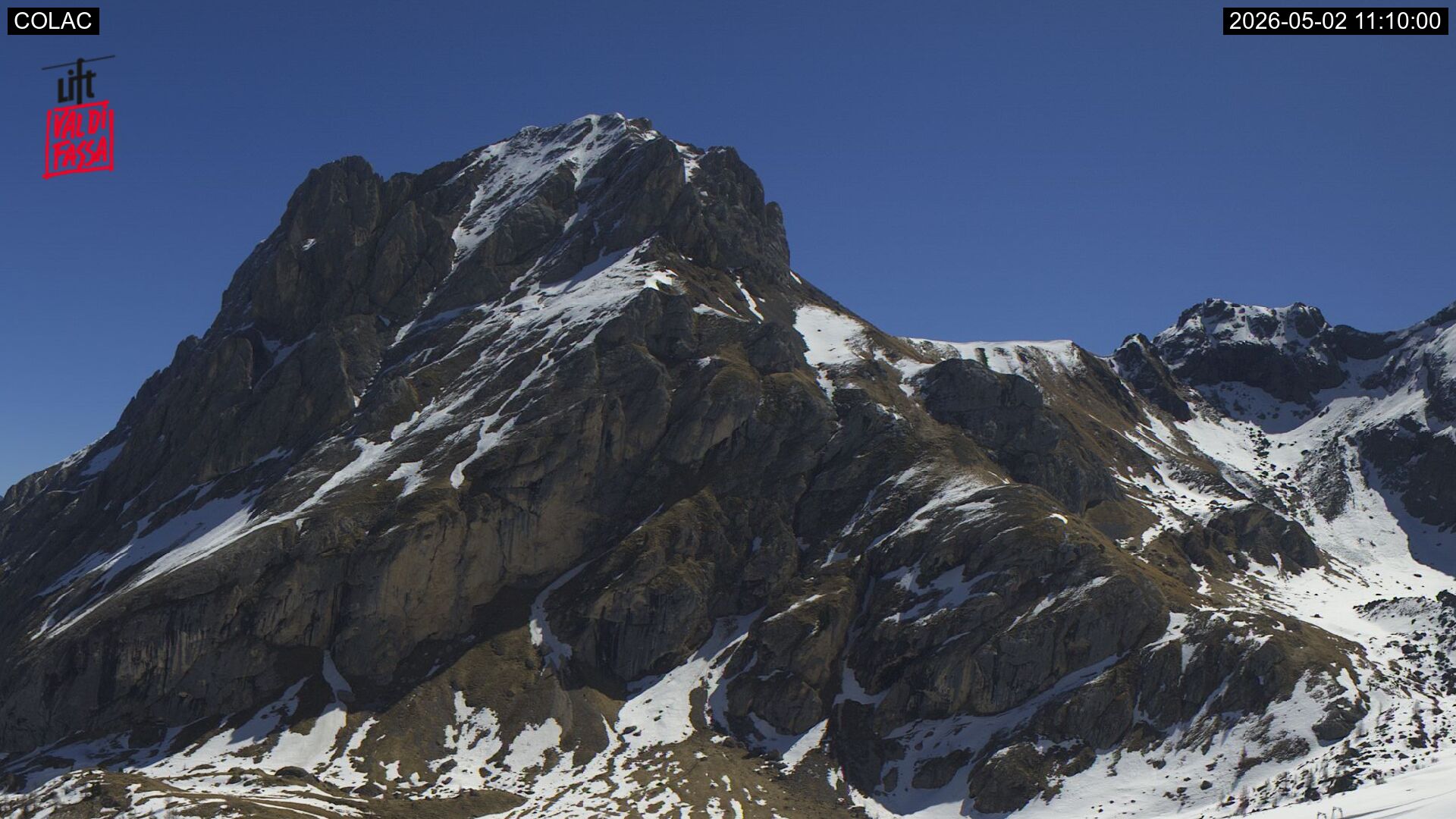 immagine della webcam nei dintorni di Cima Pisciadu': webcam Canazei