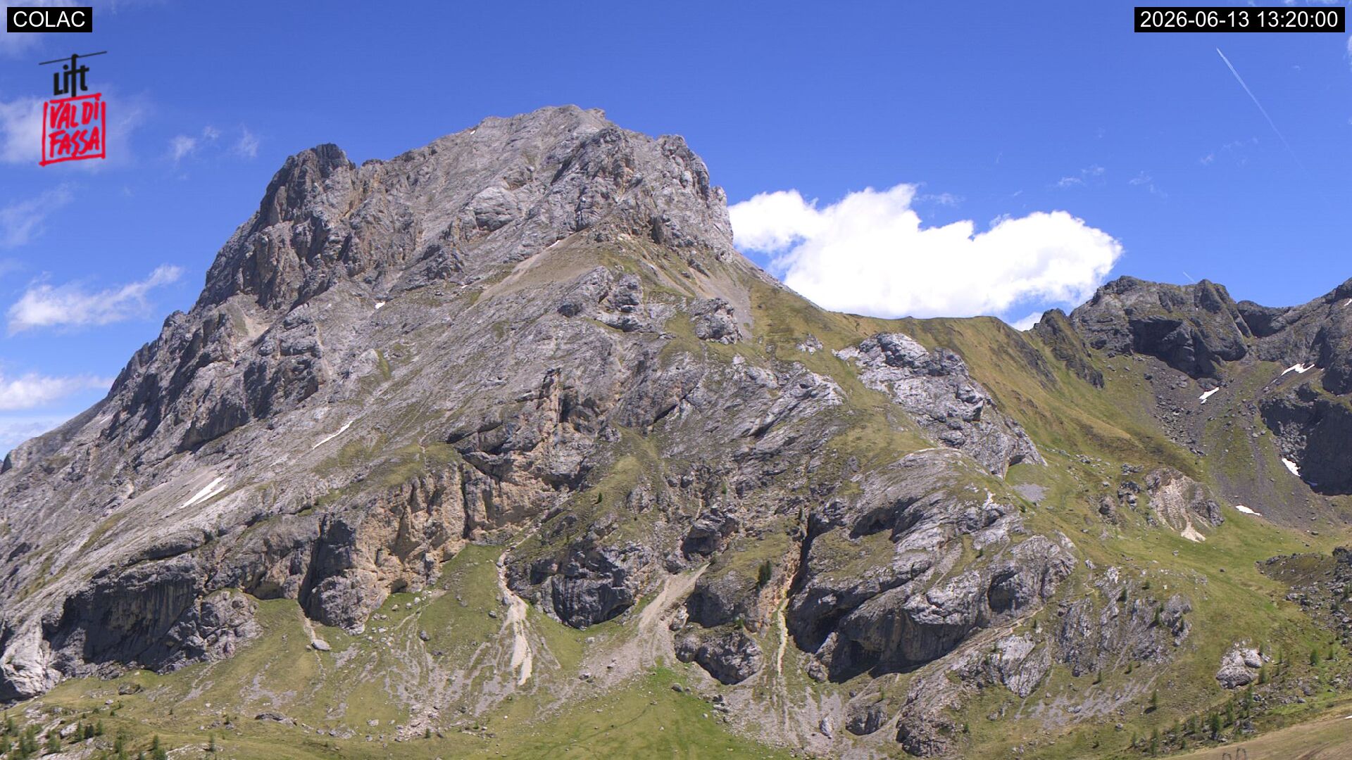 immagine della webcam nei dintorni di Santa Cristina Valgardena: webcam Canazei