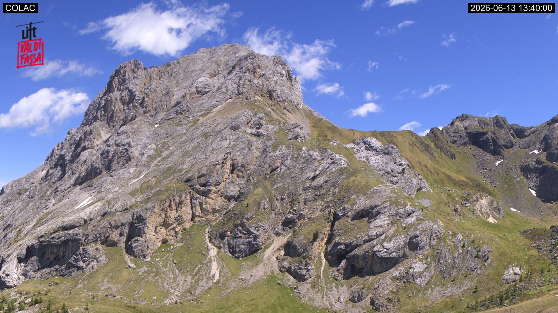 immagine della webcam nei dintorni di Ortisei: webcam Canazei