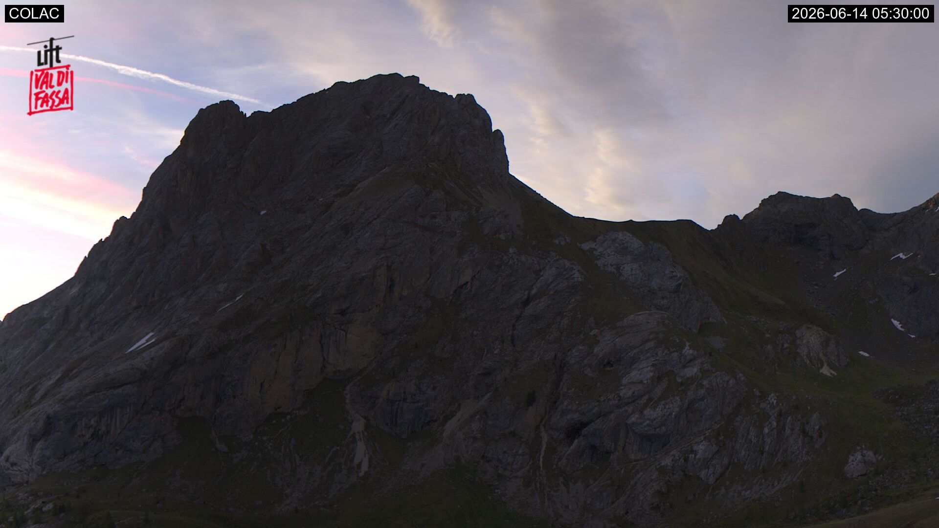 immagine della webcam nei dintorni di Malga Ciapela: webcam Canazei