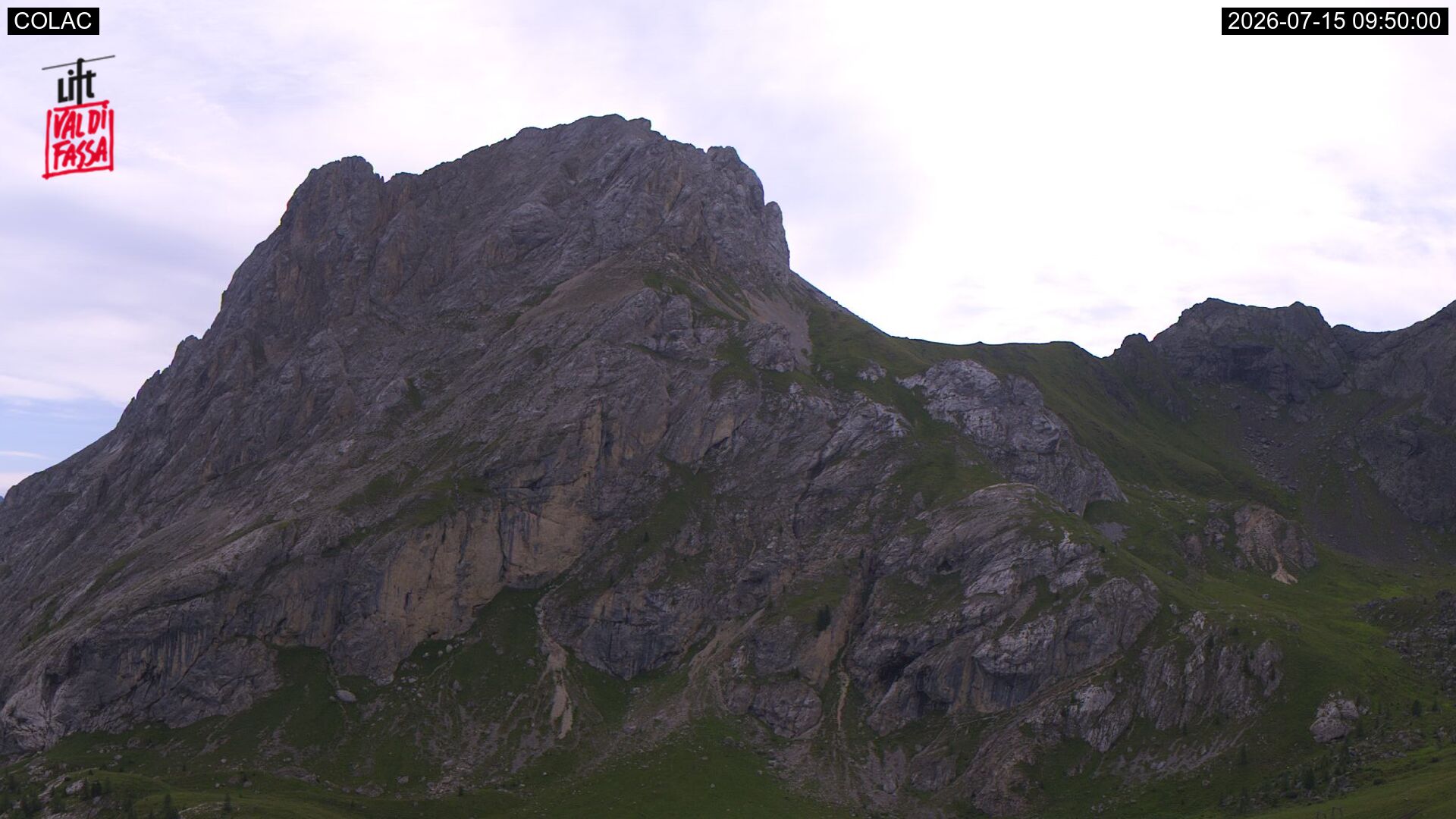 immagine della webcam nei dintorni di Corvara in Badia: webcam Canazei