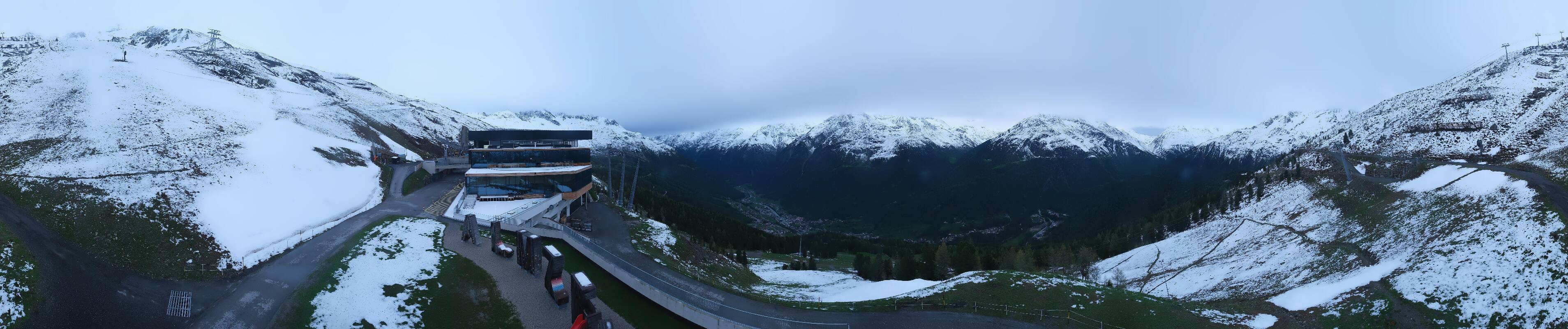 Solden panorama webcam - Gaislachkogl mid. ski station